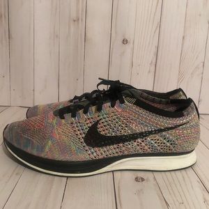 Nike Flyknit Racers size 13 multi color